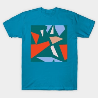 Modern art organic shapes colorful design T-Shirt